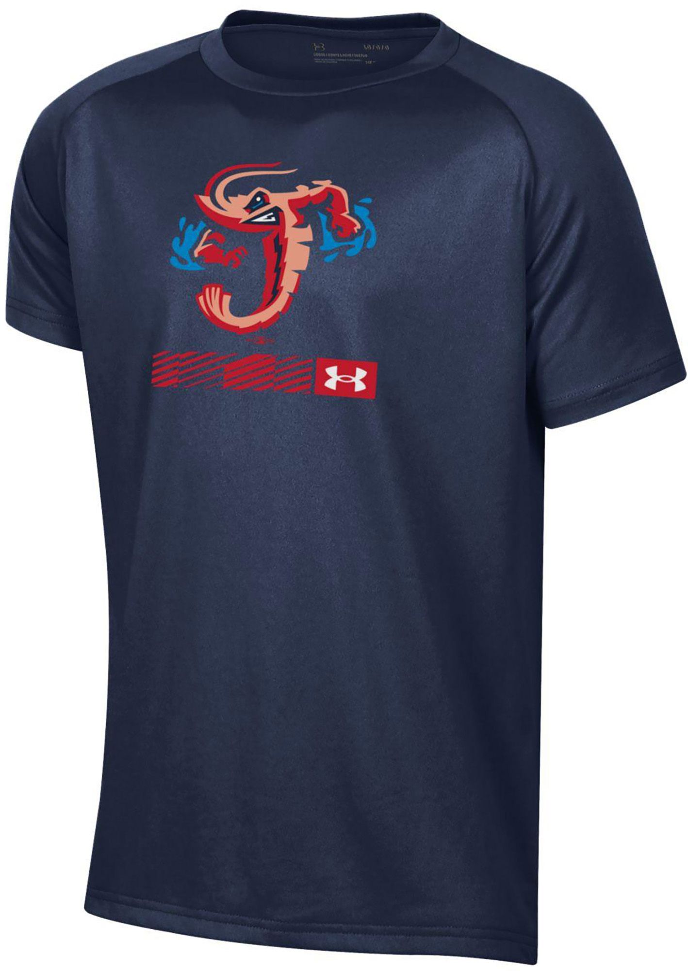 Under Armour Youth Jacksonville Jumbo Shrimp Navy Tech T-Shirt