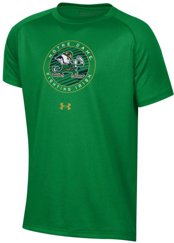 Under Armour Youth Notre Dame Fighting Irish Kelly Green Tech Performance T-Shirt product image