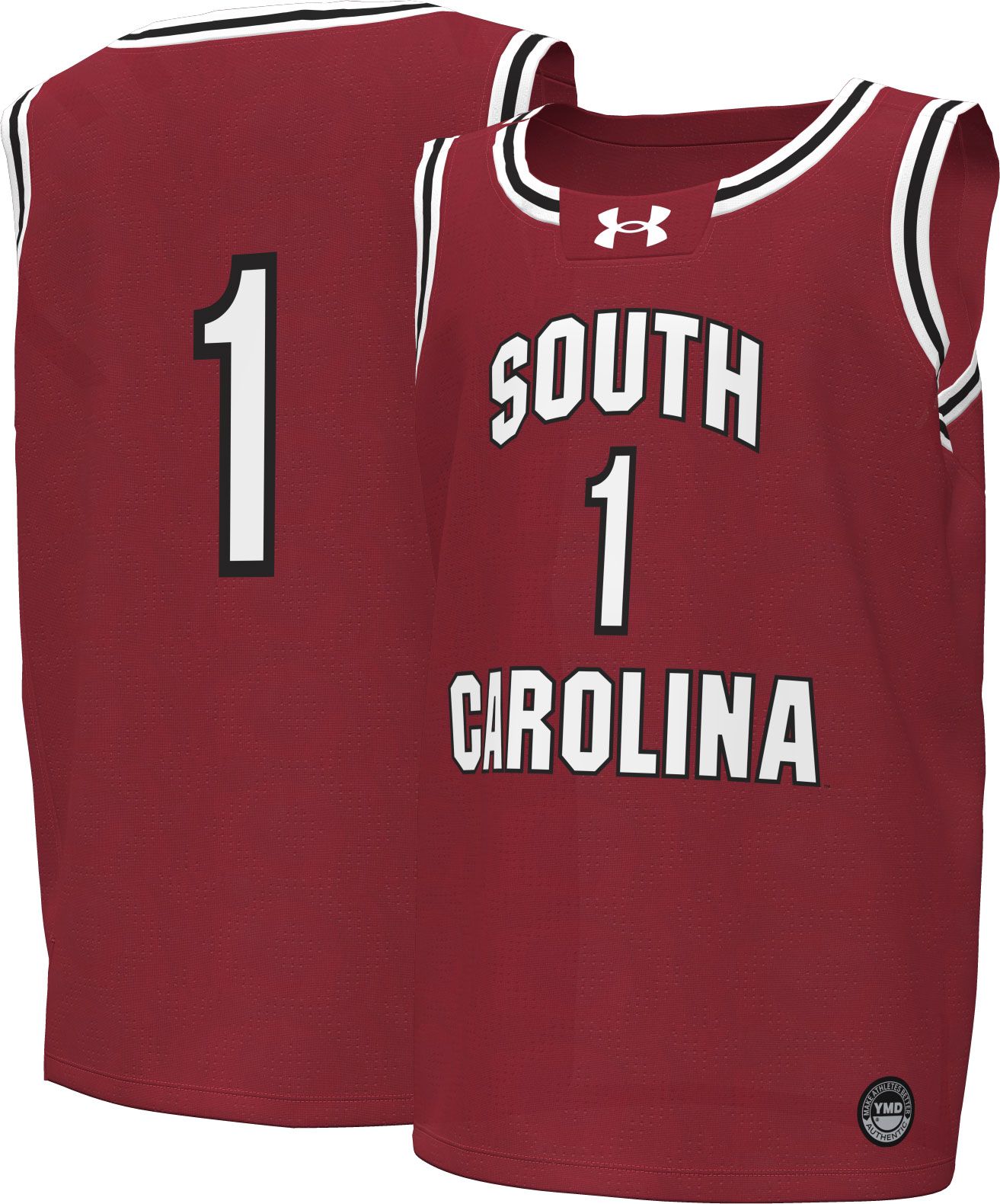 Under Armour Youth South Carolina Gamecocks #1 Garnet Replica Basketball Jersey product image