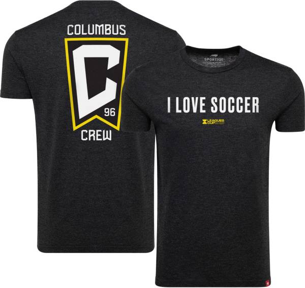 Sportiqe Columbus Crew Leagues Cup I Love Soccer Black T-Shirt, Men's, Large
