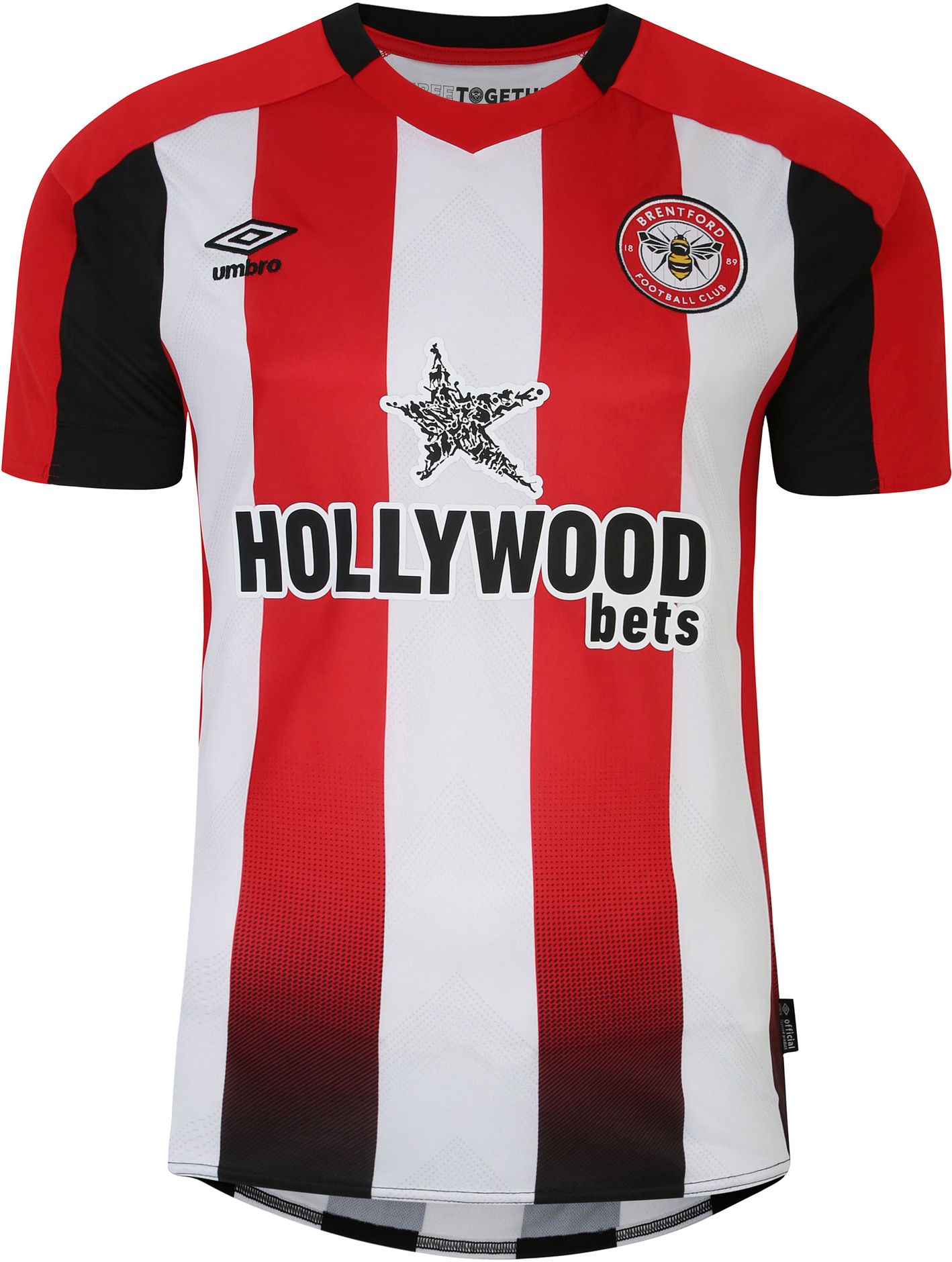 Umbro Adult Brentford FC 2023 Home Replica Jersey