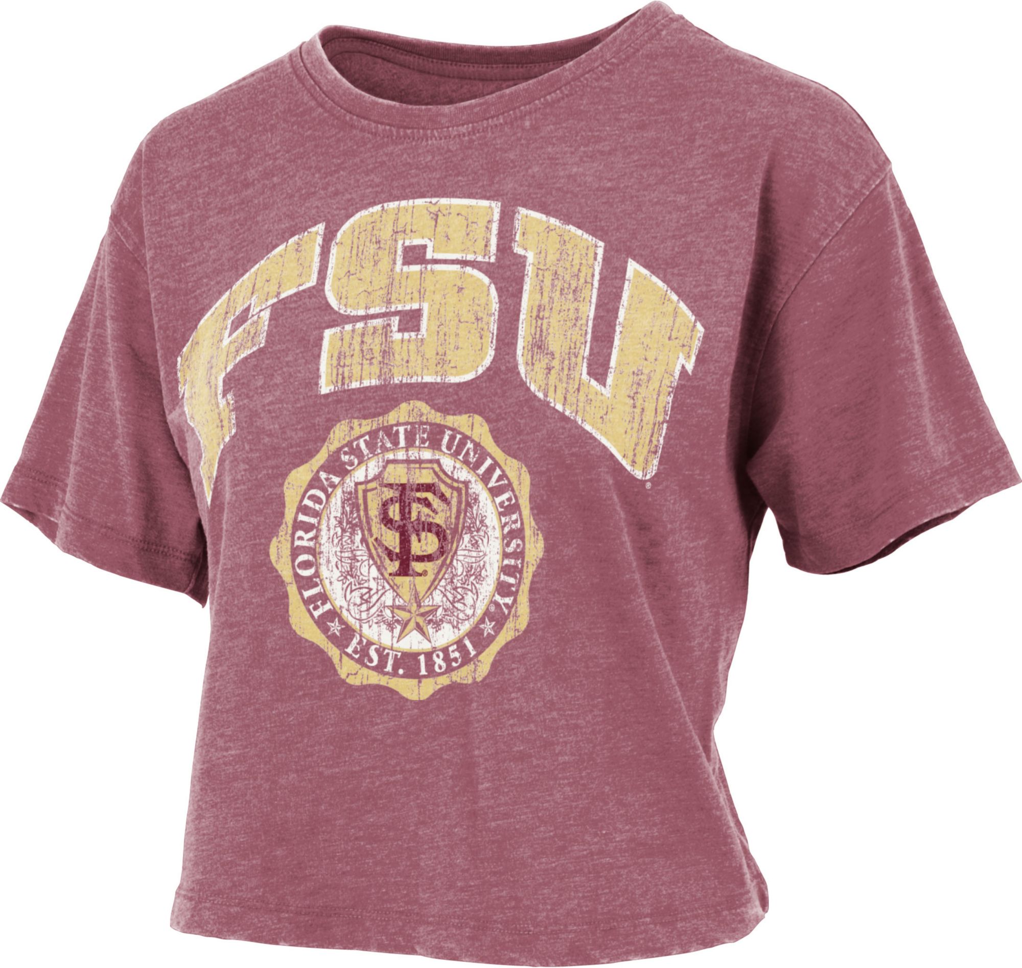 Pressbox Women's Florida State Seminoles Maroon Vintage Edith T-Shirt