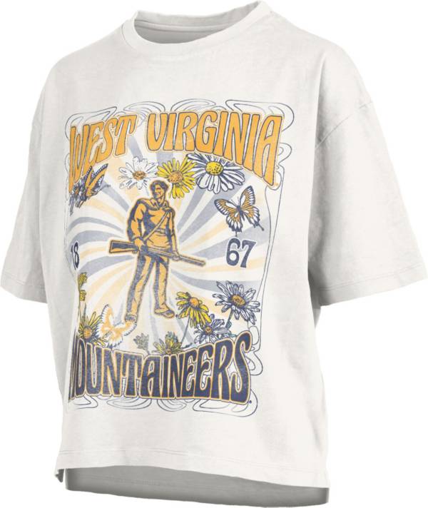 Pressbox Women's West Virginia Mountaineers White Woodstock T-Shirt product image