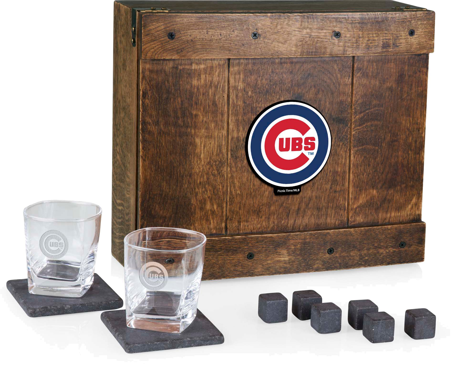 Picnic Time Chicago Cubs Whiskey Box Gift Set product image