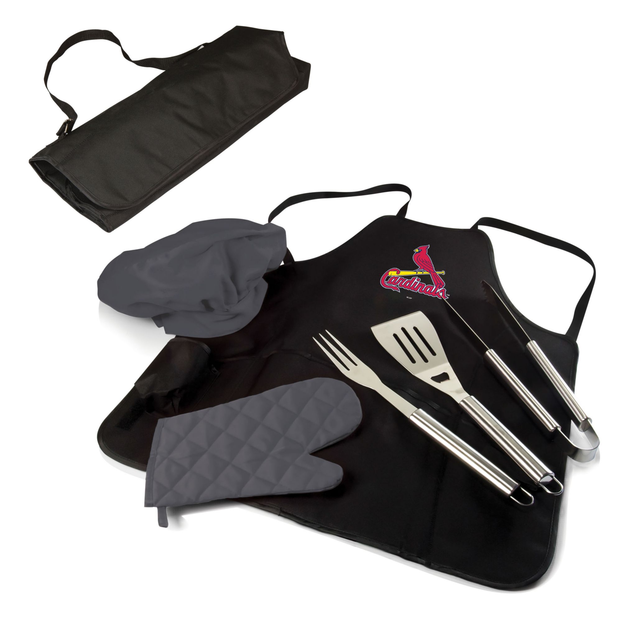 Picnic Time St. Louis Cardinals Apron Tote Pro Grill Set product image