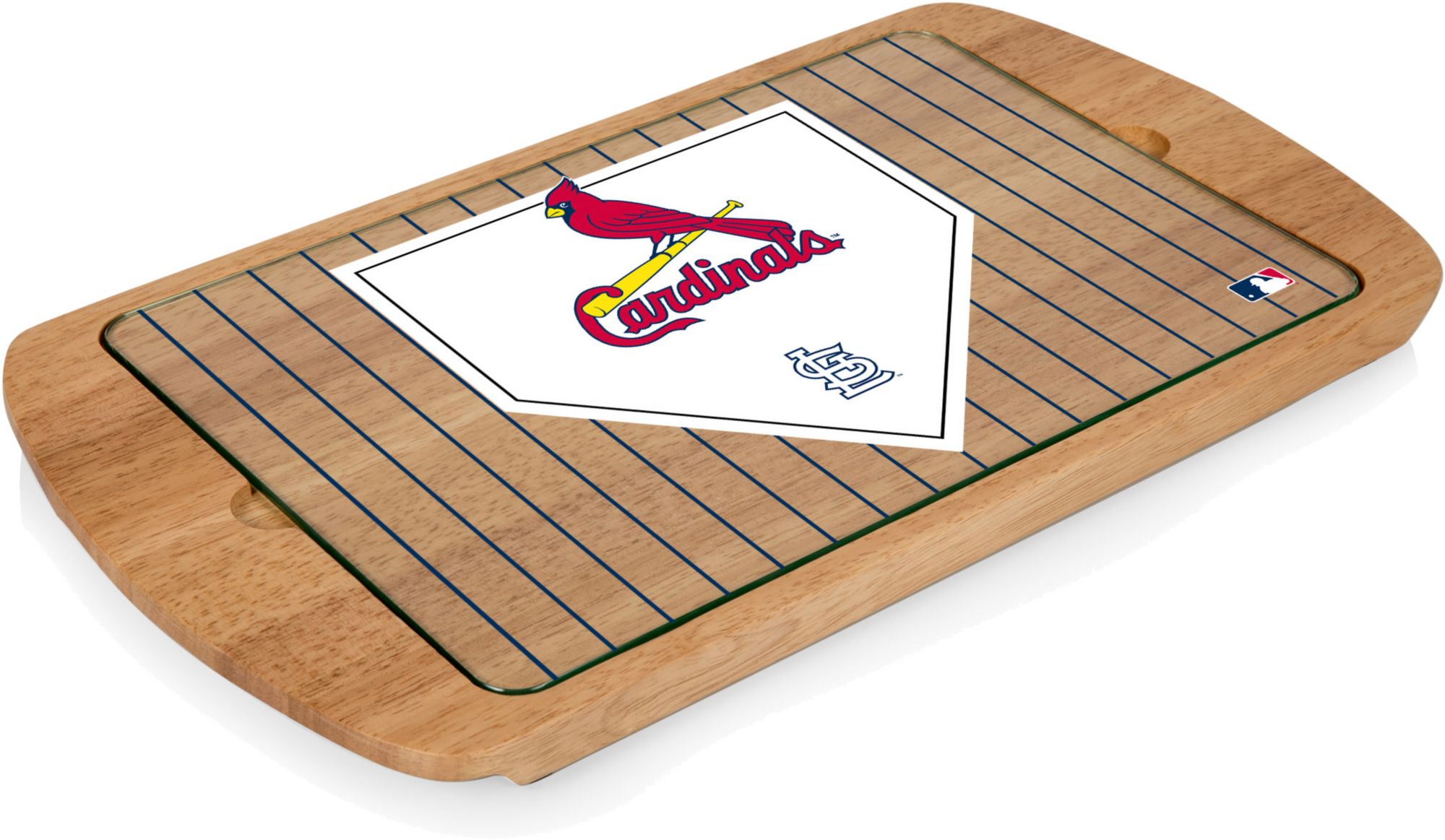 Picnic Time St. Louis Cardinals Glass Top Serving Tray