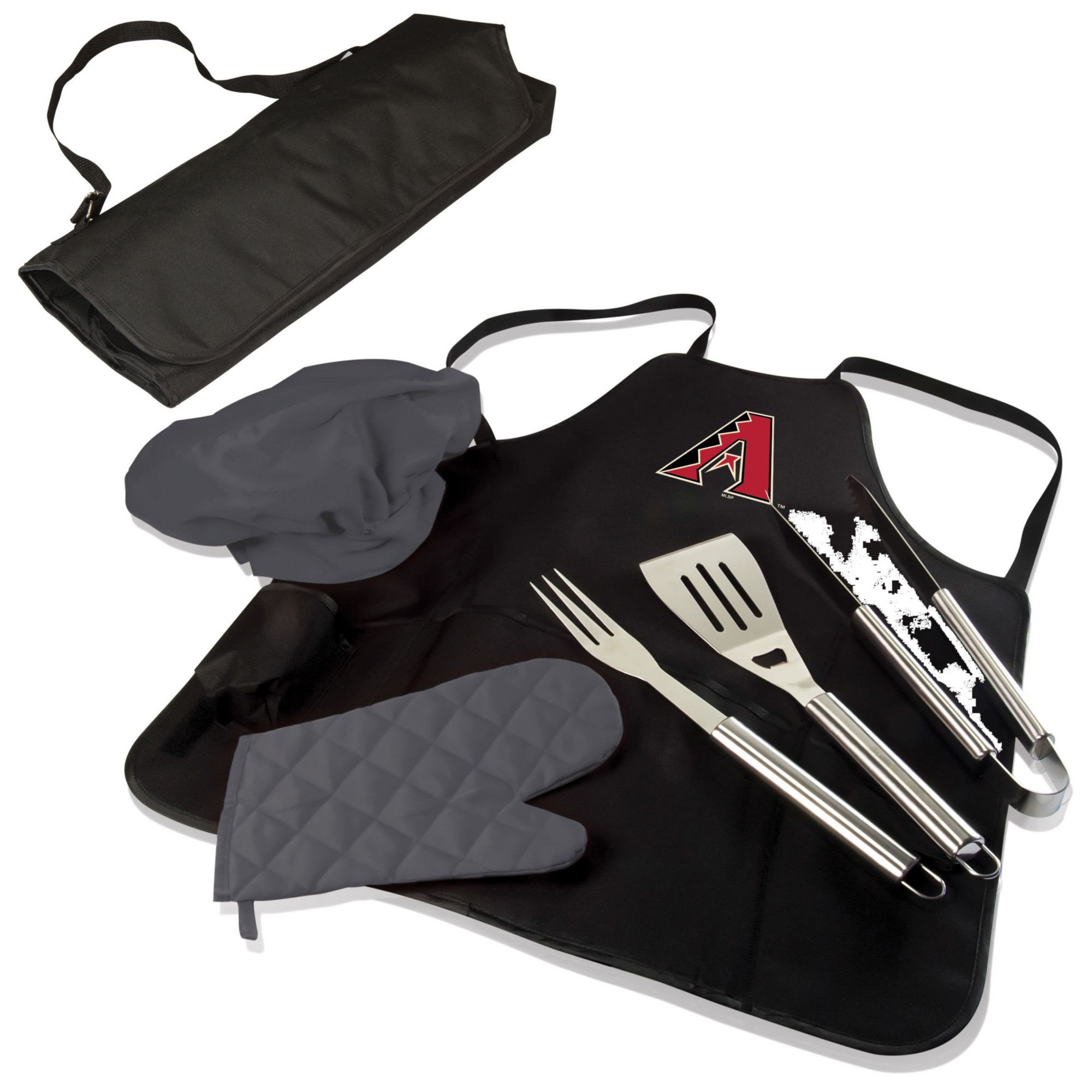 Picnic Time Arizona Diamondbacks Apron Tote Pro Grill Set product image