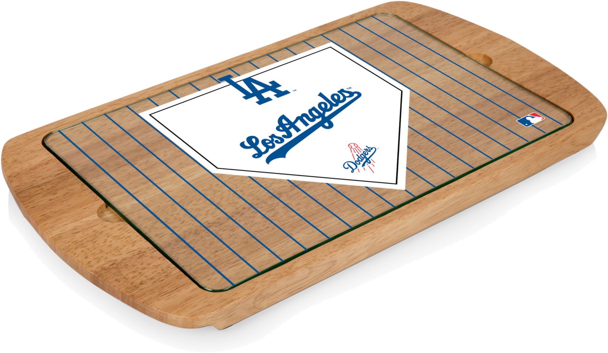 Picnic Time Los Angeles Dodgers Glass Top Serving Tray product image