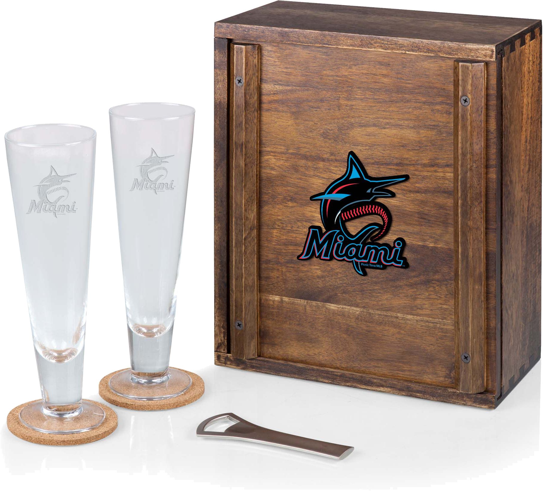 Picnic Time Miami Marlins Pilsner Craft Beer Gift Set product image