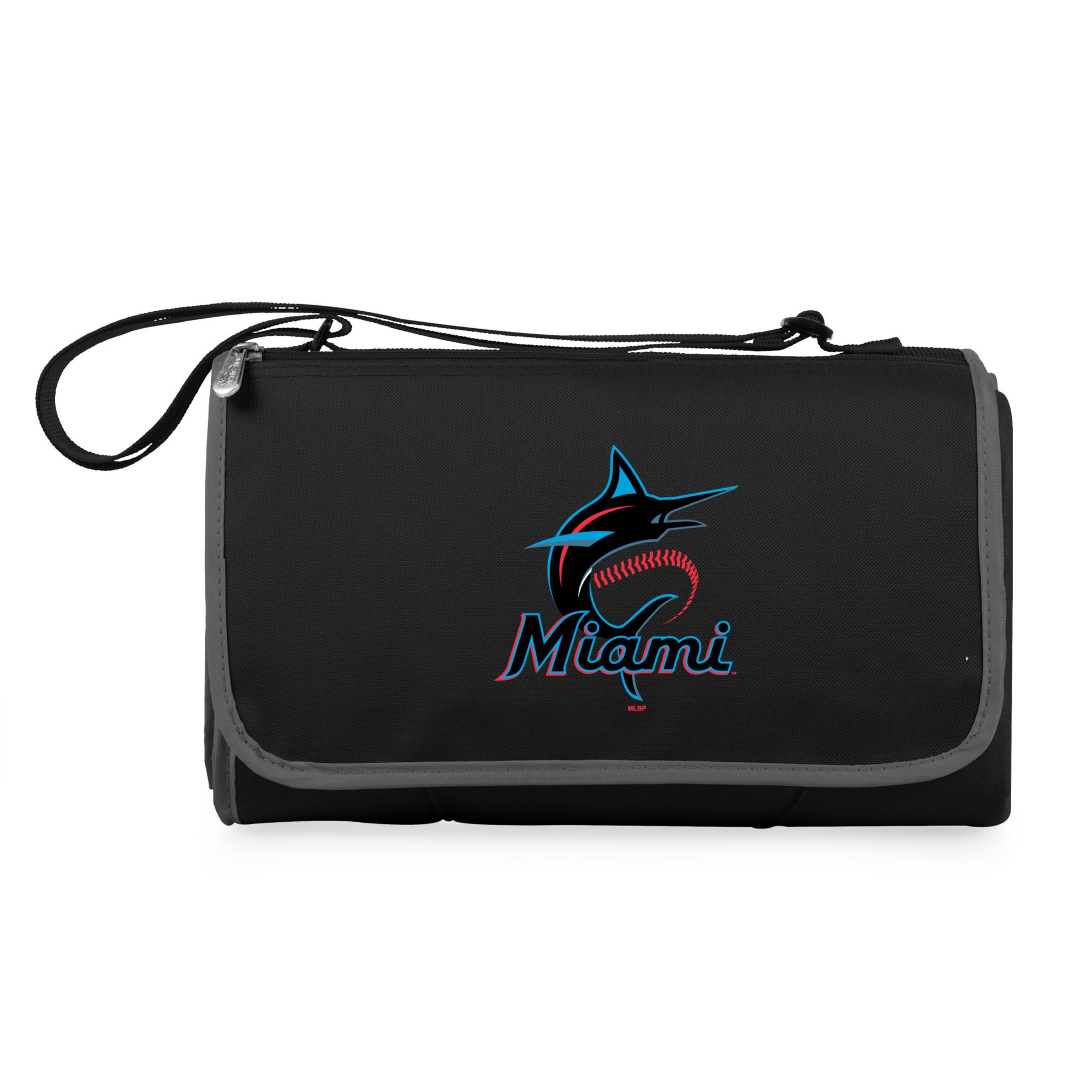 Picnic Time Miami Marlins Outdoor Picnic Blanket Tote product image