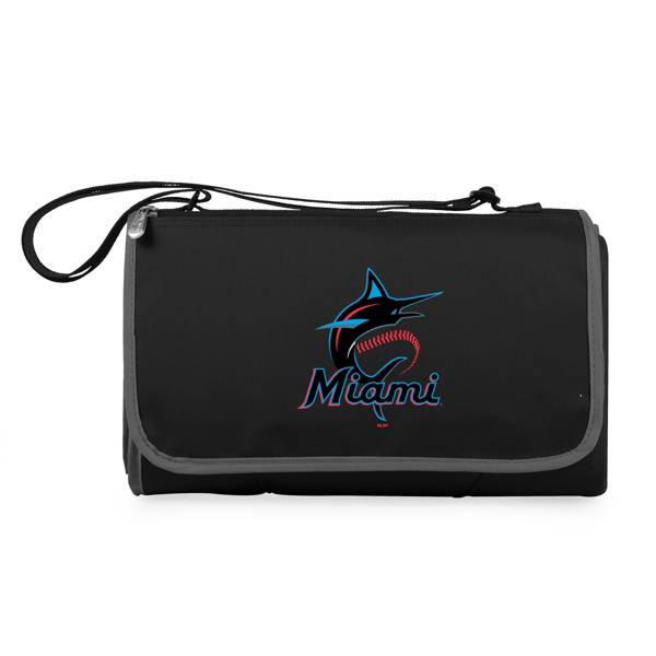 Picnic Time Miami Marlins Outdoor Picnic Blanket Tote product image