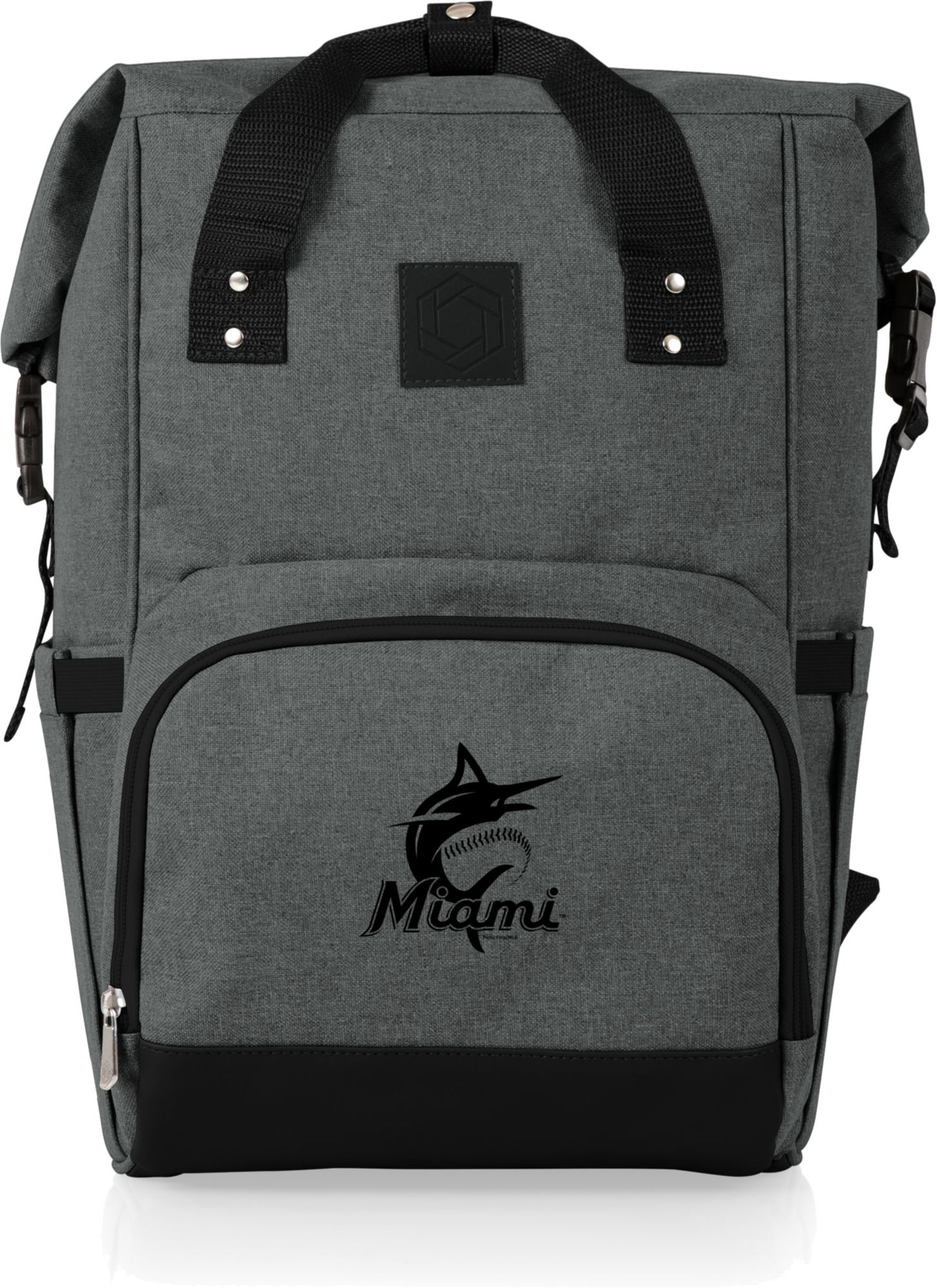 Picnic Time Miami Marlins OTG Roll-Top Cooler Backpack product image
