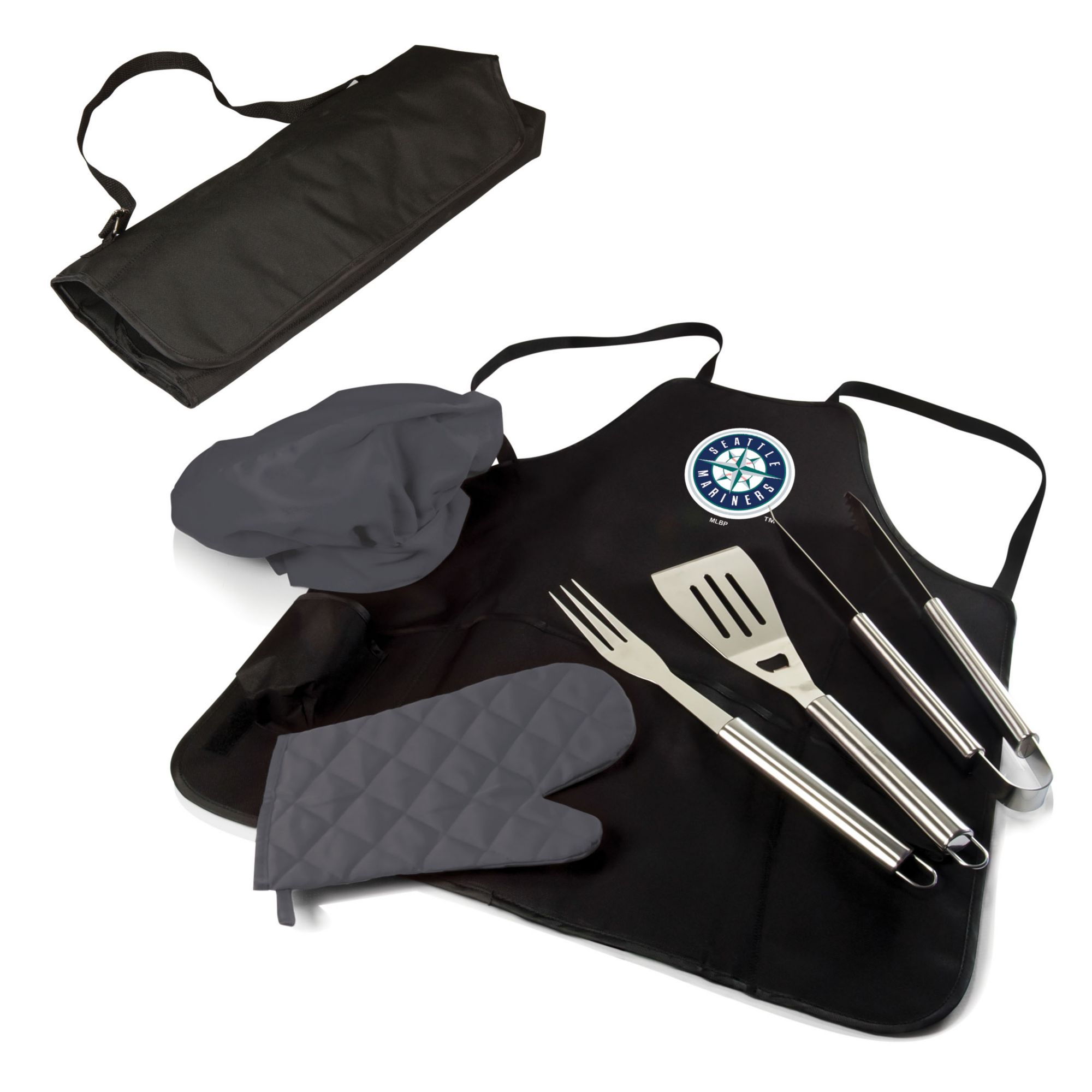 Picnic Time Seattle Mariners Apron Tote Pro Grill Set product image