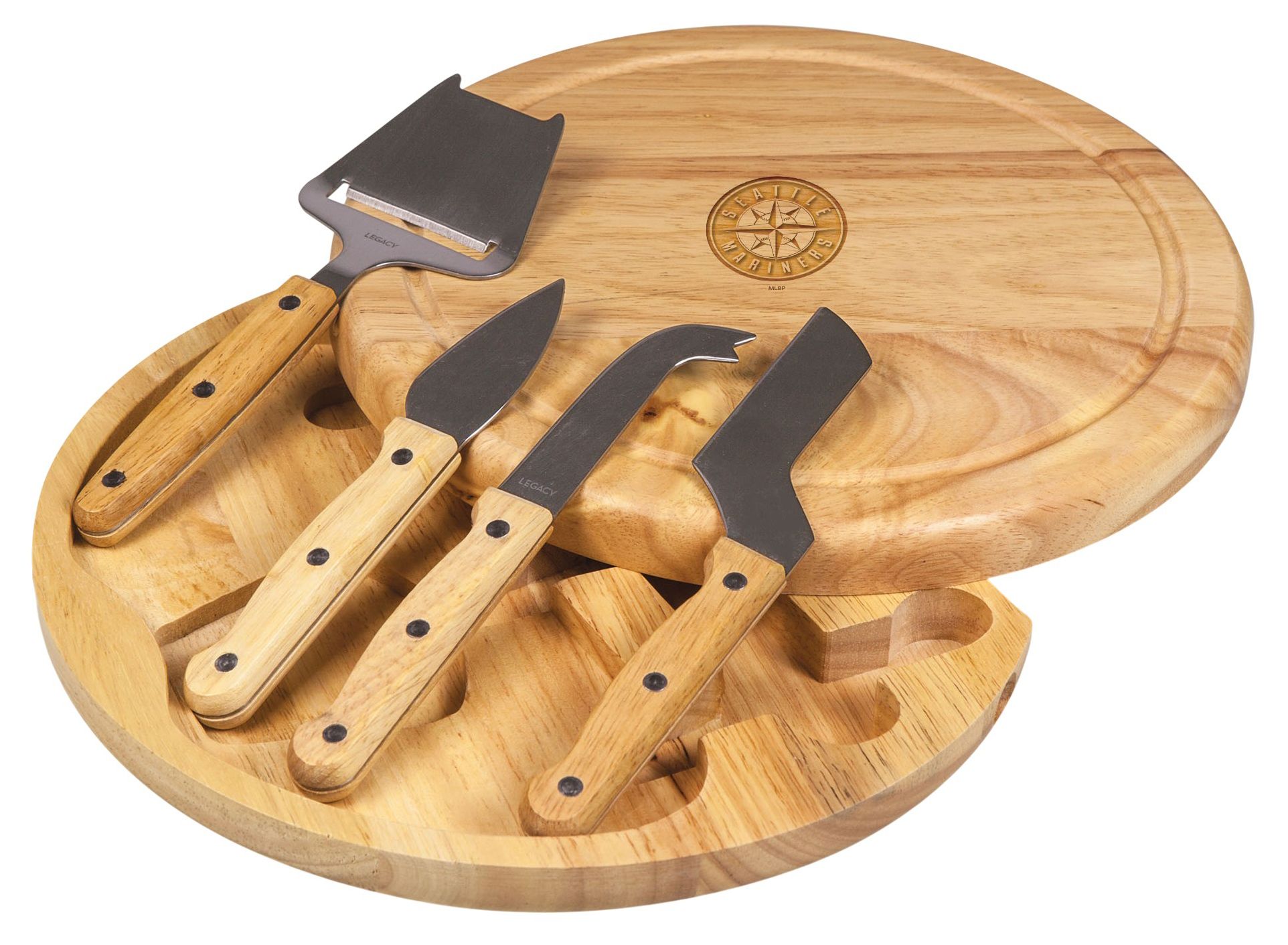 Picnic Time Seattle Mariners Circa Cheese Board and Knife Set product image
