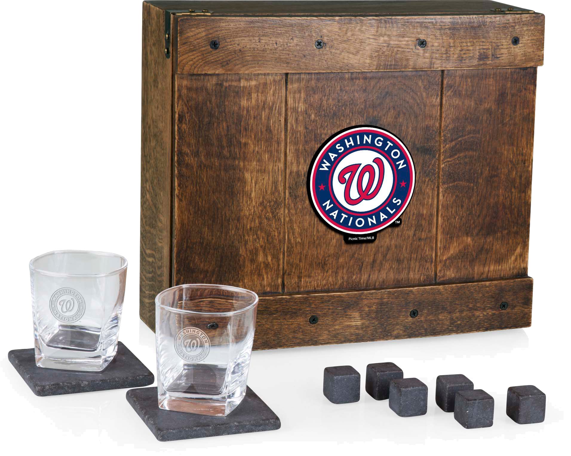 Picnic Time Washington Nationals Whiskey Box Gift Set product image