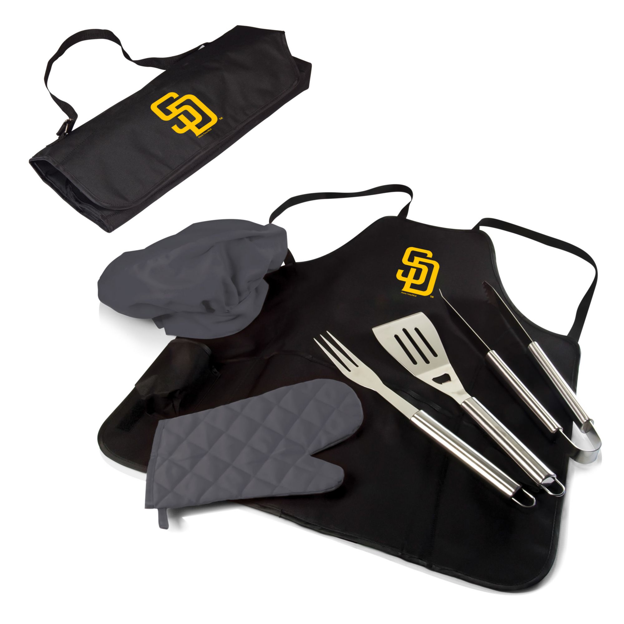 Picnic Time San Diego Padres Apron Tote Pro Grill Set product image