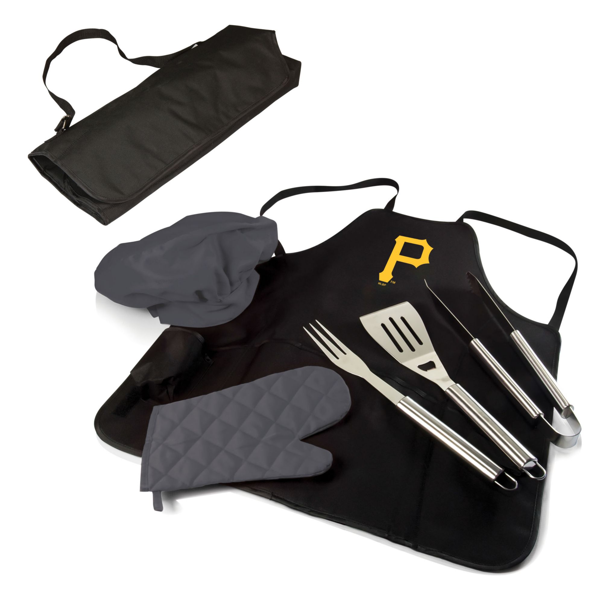 Picnic Time Pittsburgh Pirates Apron Tote Pro Grill Set product image