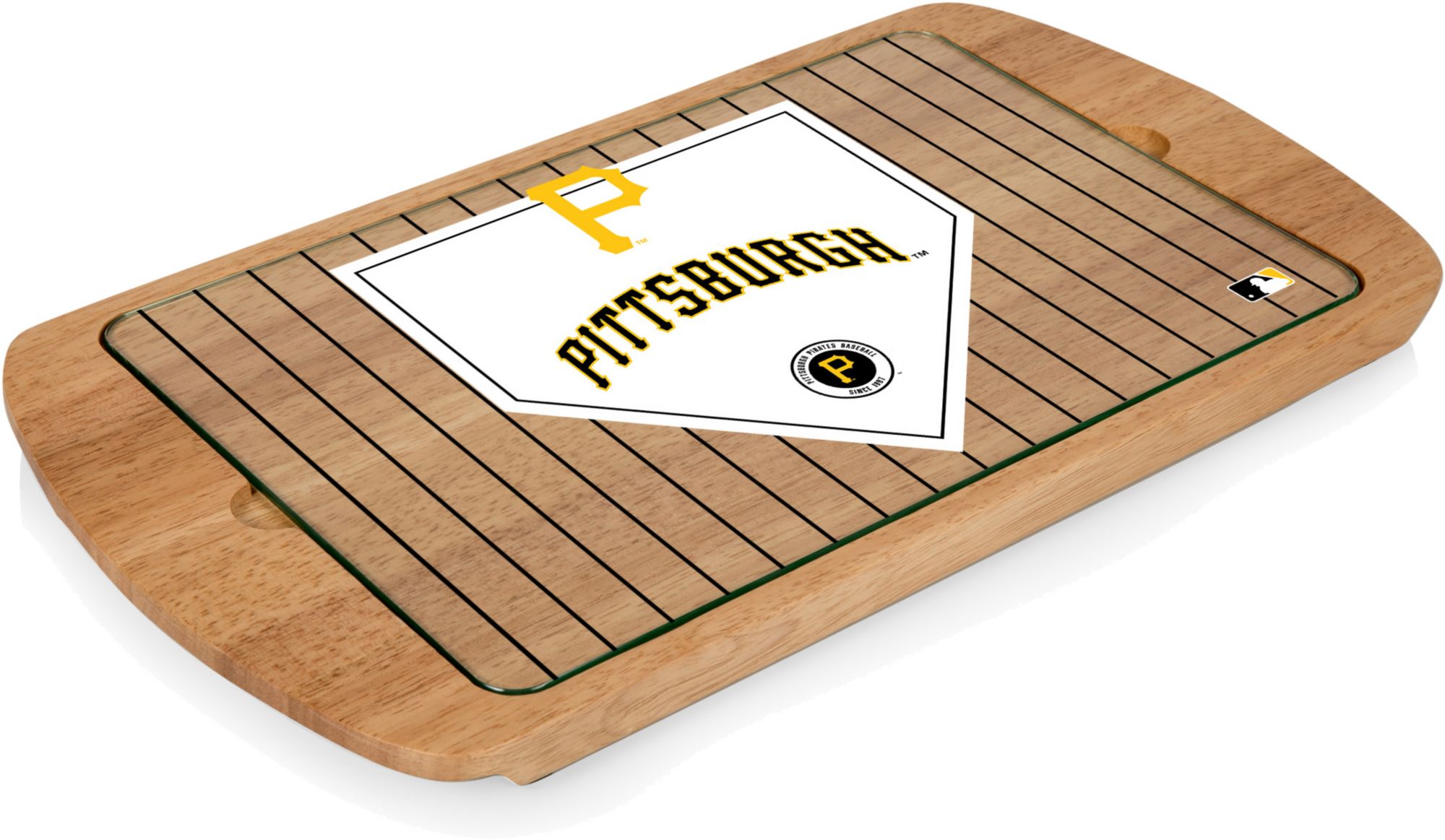 Picnic Time Pittsburgh Pirates Glass Top Serving Tray product image