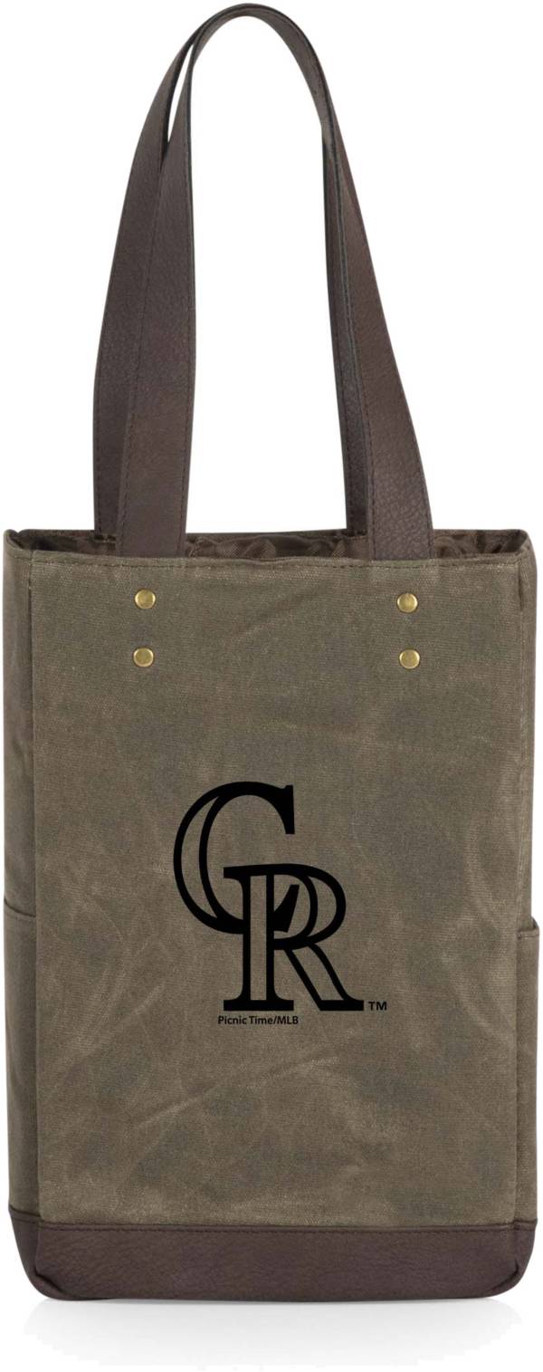 MLB Colorado Rockies Black Leather Women's Top Zip Handbag : Sports Fan  Handbags : Sports & Outdoors 