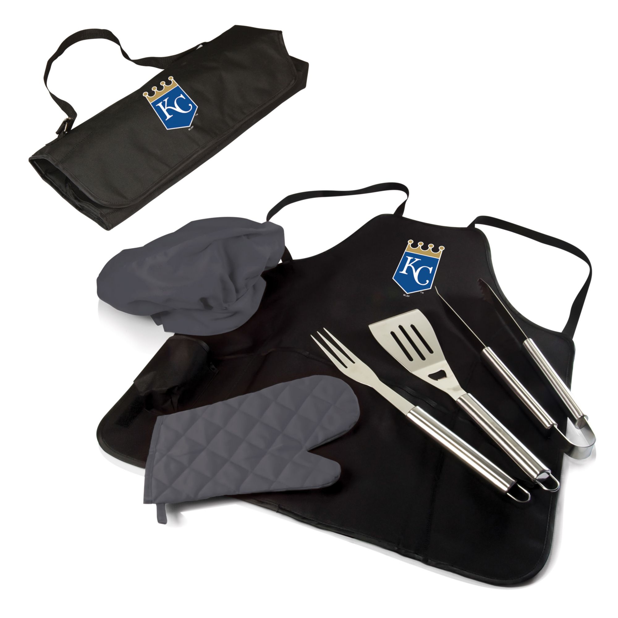 Picnic Time Kansas City Royals Apron Tote Pro Grill Set