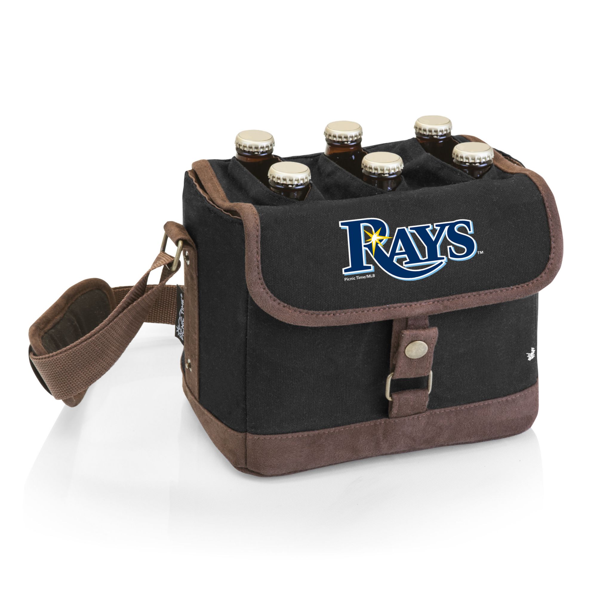 Picnic Time Tampa Bay Rays Beer Caddy Cooler Tote and Opener product image