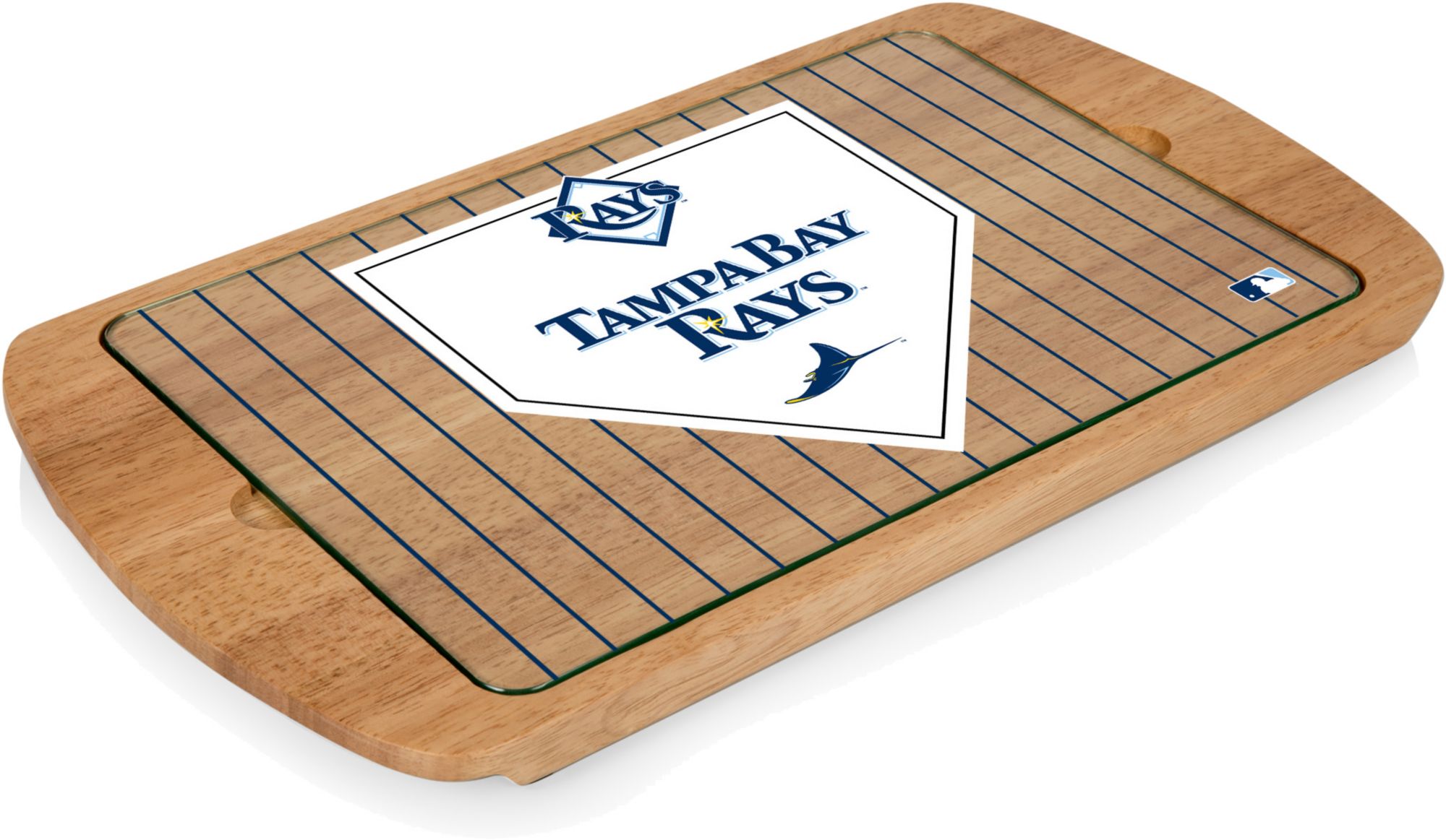 Picnic Time Tampa Bay Rays Glass Top Serving Tray product image