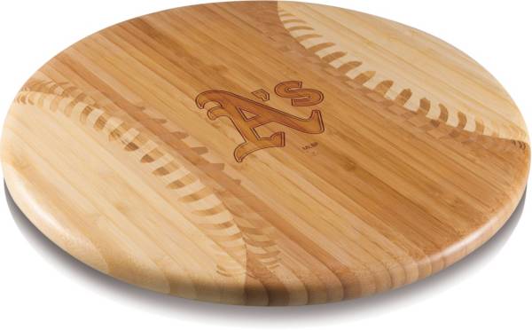 Picnic Time Oakland Athletics Baseball Serving and Cutting Board product image