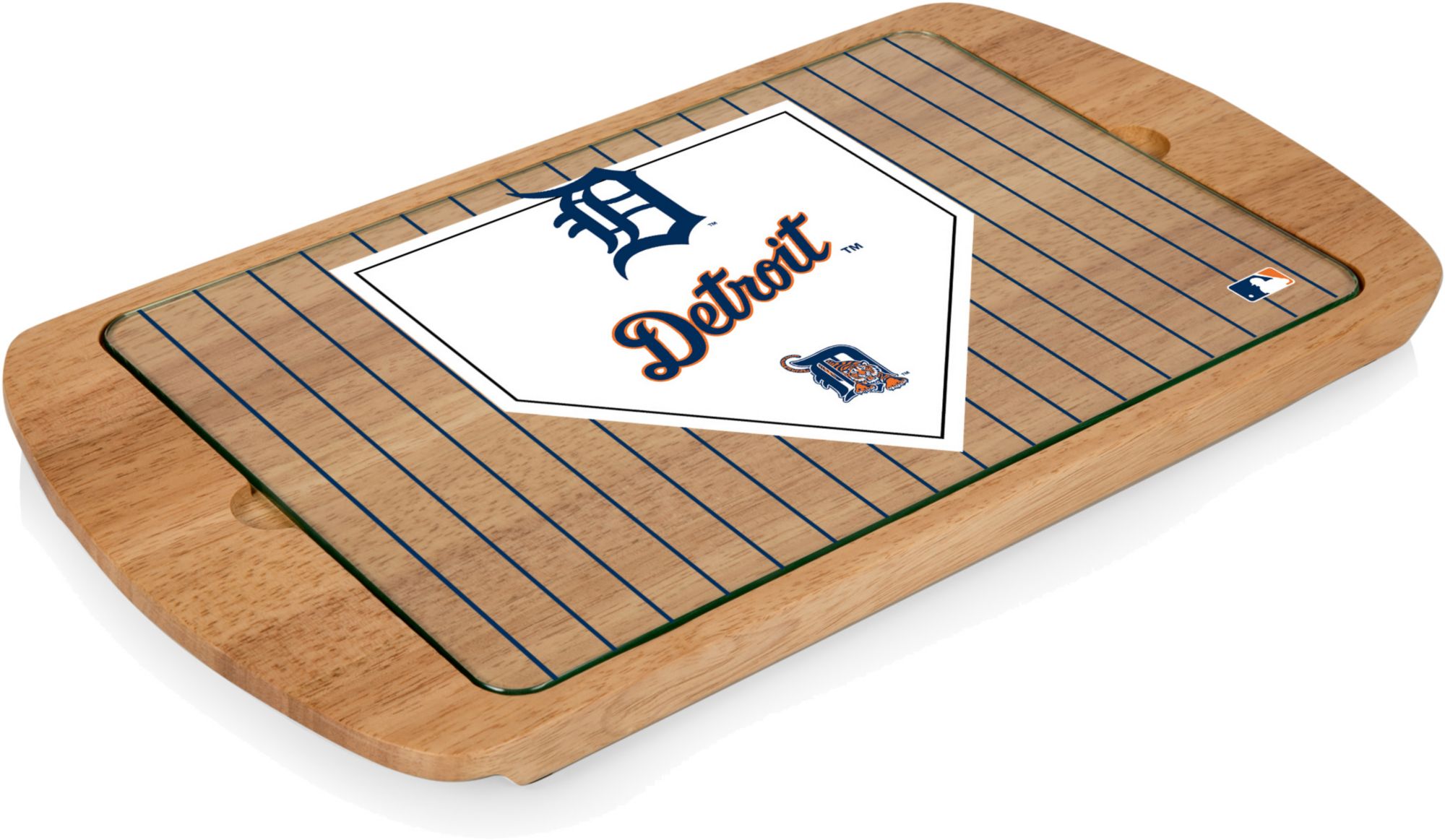 Picnic Time Detroit Tigers Glass Top Serving Tray product image