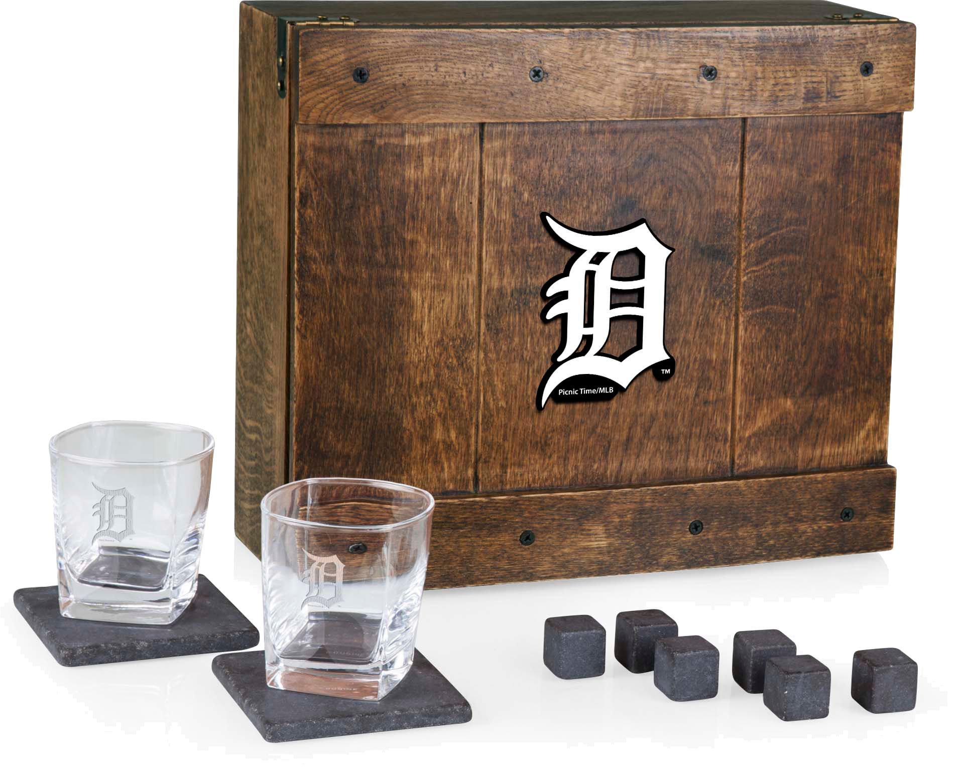 Picnic Time Detroit Tigers Whiskey Box Gift Set product image