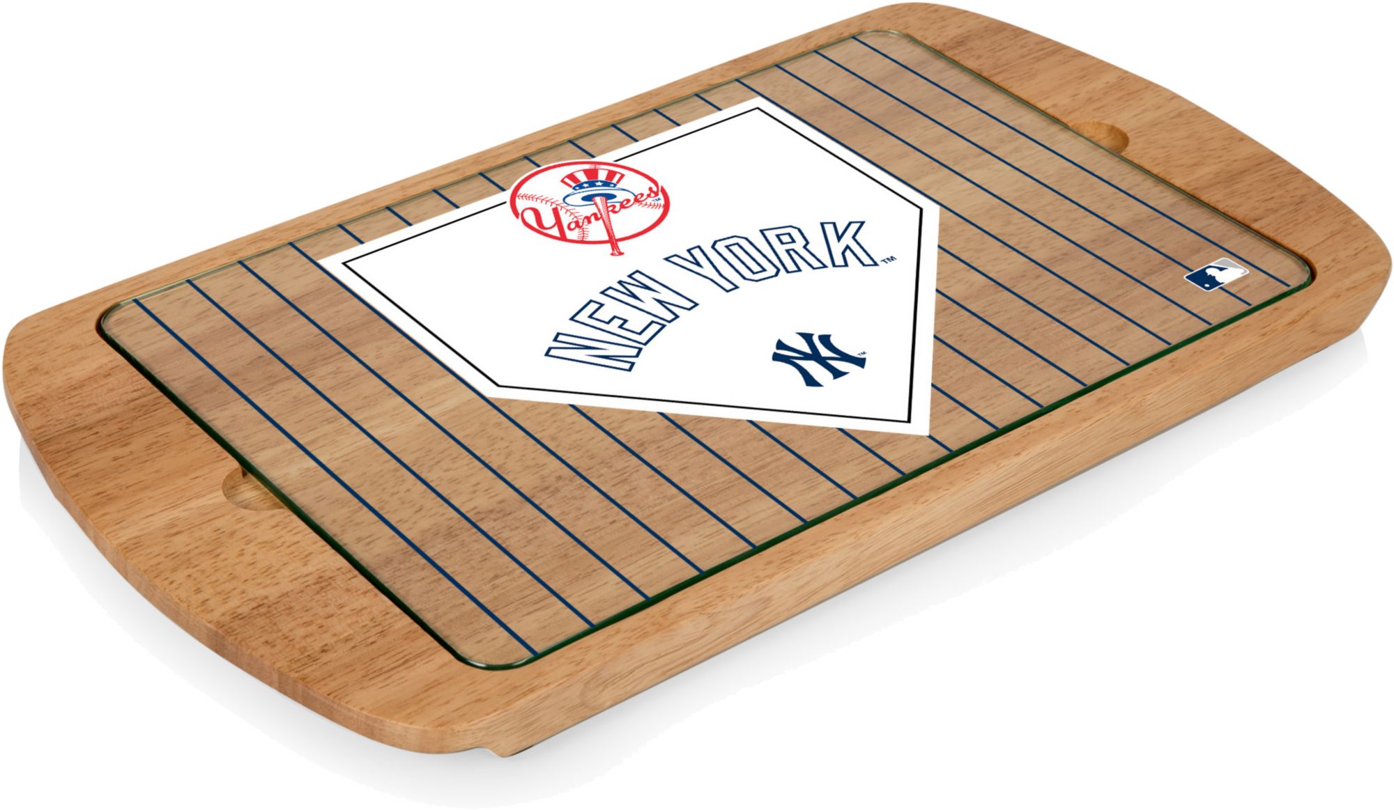 Picnic Time New York Yankees Glass Top Serving Tray product image