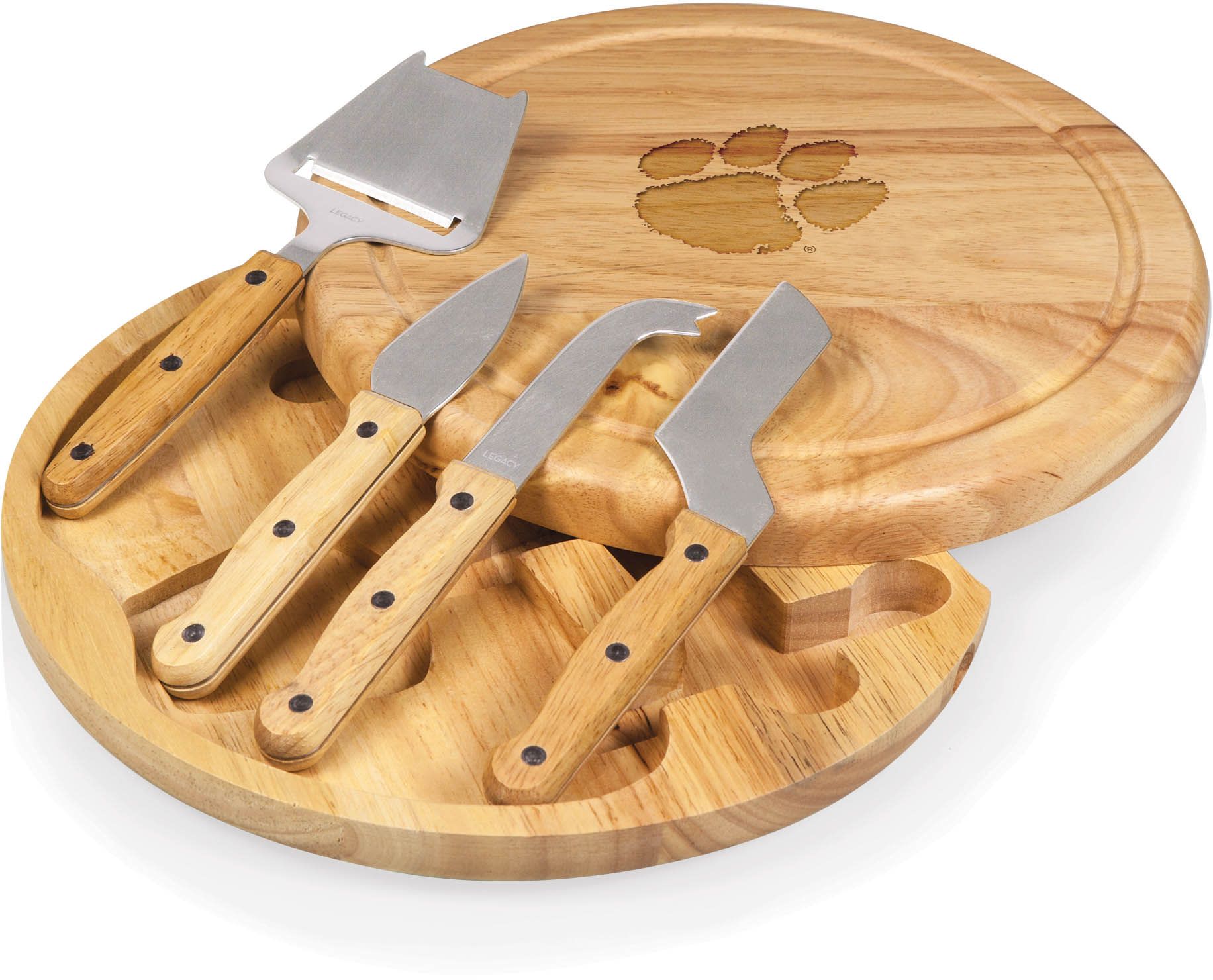 Picnic Time Clemson Tigers Circo Cutting Board & Tool Set product image