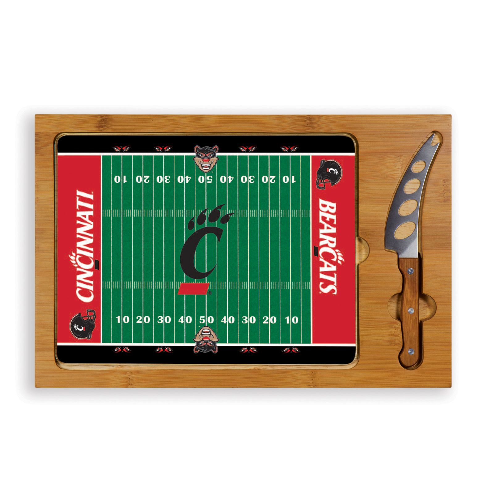 Picnic Time Cincinnati Bearcats Glass Top Cutting Board Set product image