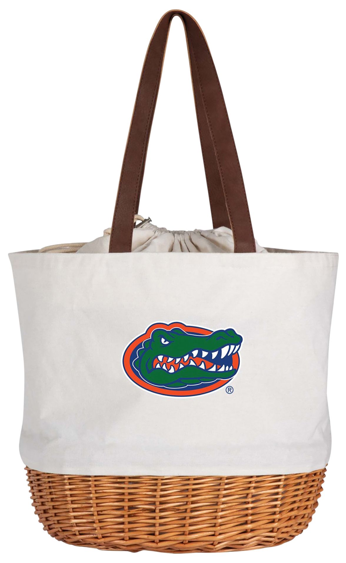Picnic Time Florida Gators Canvas and Willow Basket Bag product image