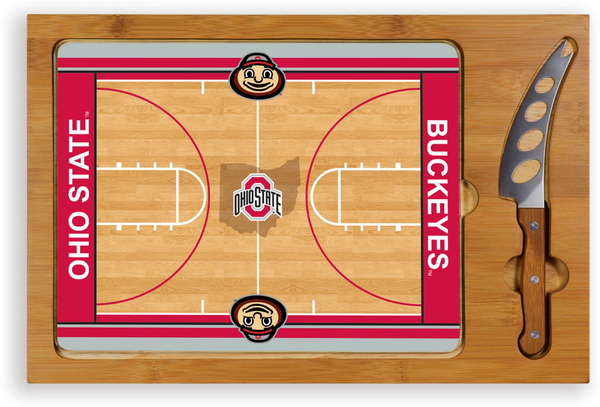Picnic Time Ohio State Buckeyes Glass Top Cutting Board Set product image