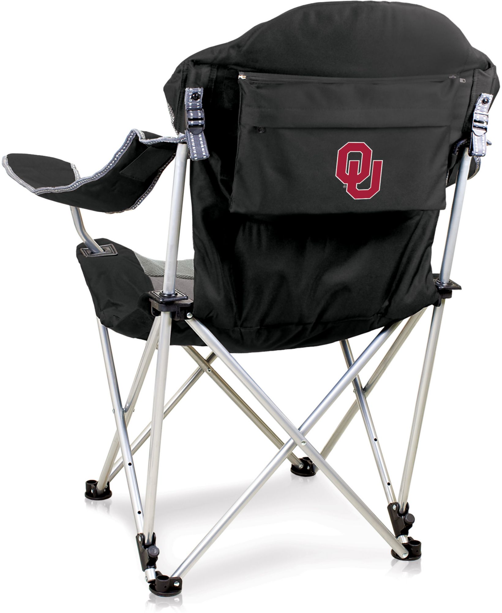 Picnic Time Oklahoma Sooners Reclining Camp Chair product image