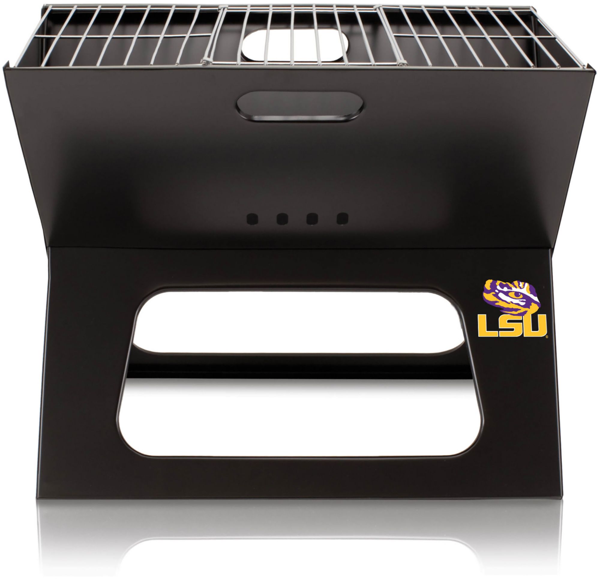 Picnic Time LSU Tigers Folding Charcoal Barbeque Grill