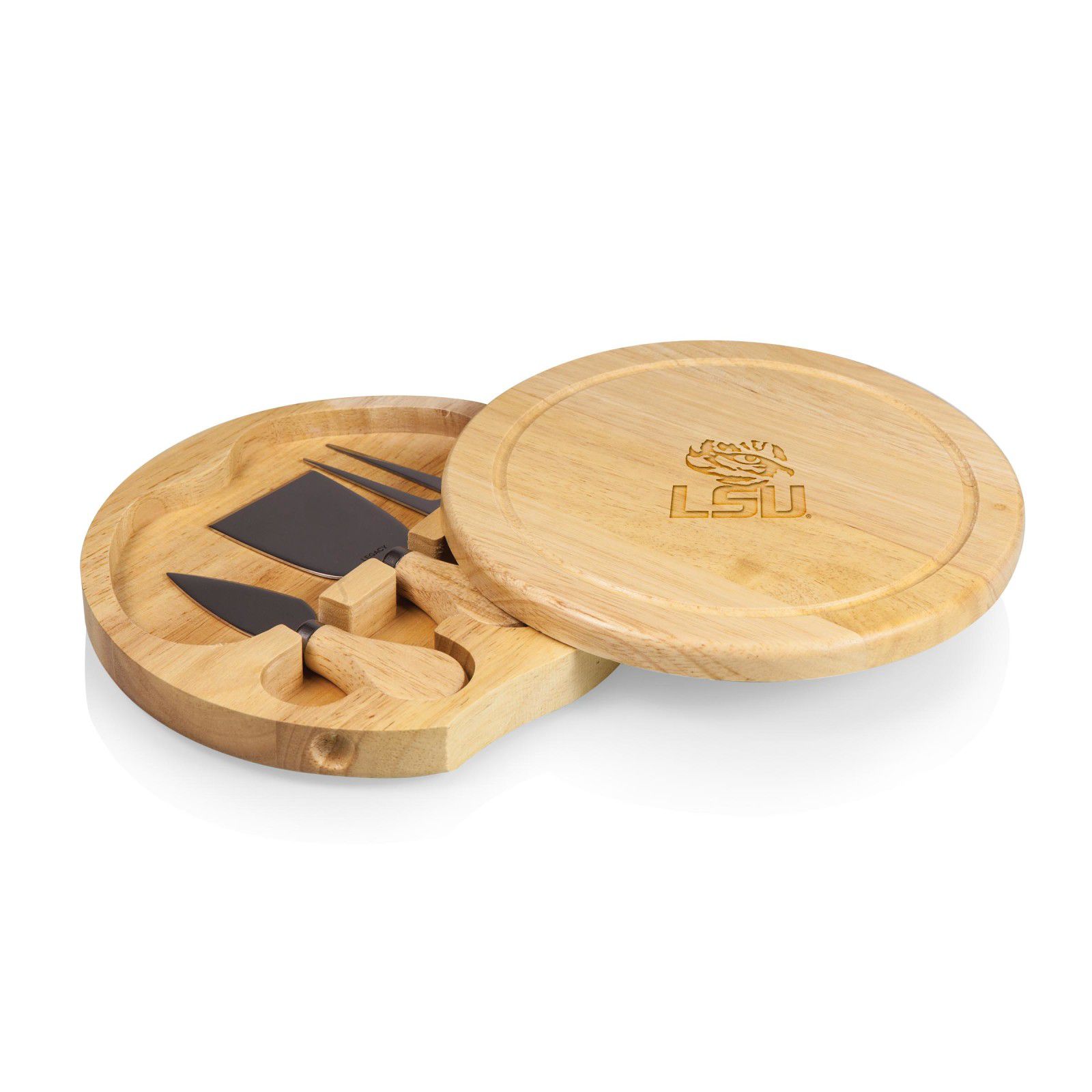 Picnic Time LSU Tigers Small Cheese Board and Tools product image