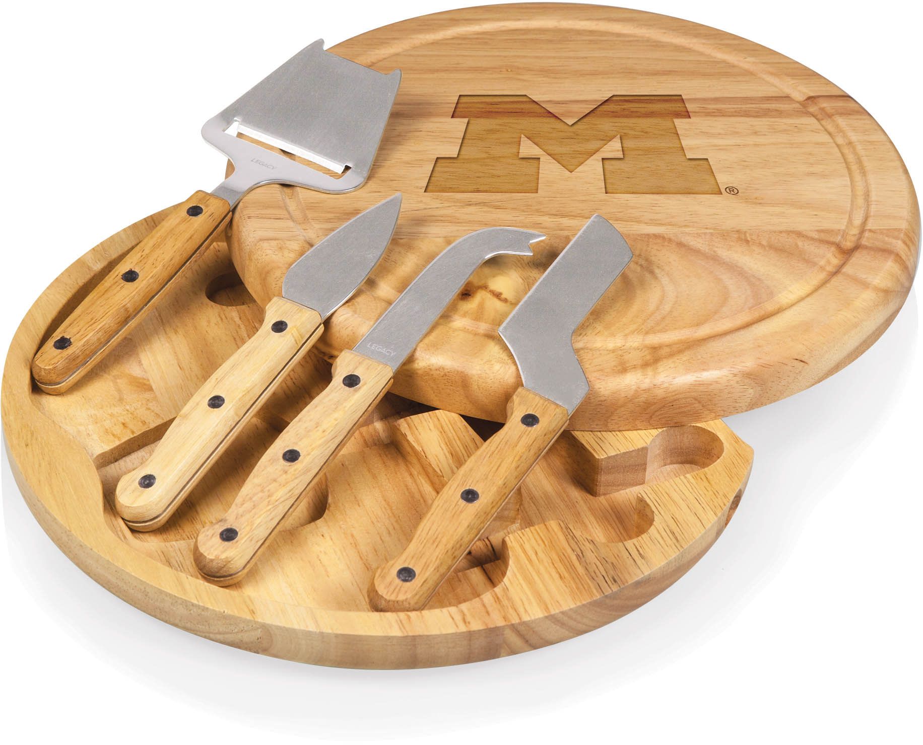 Picnic Time Michigan Wolverines Circo Cutting Board & Tool Set product image
