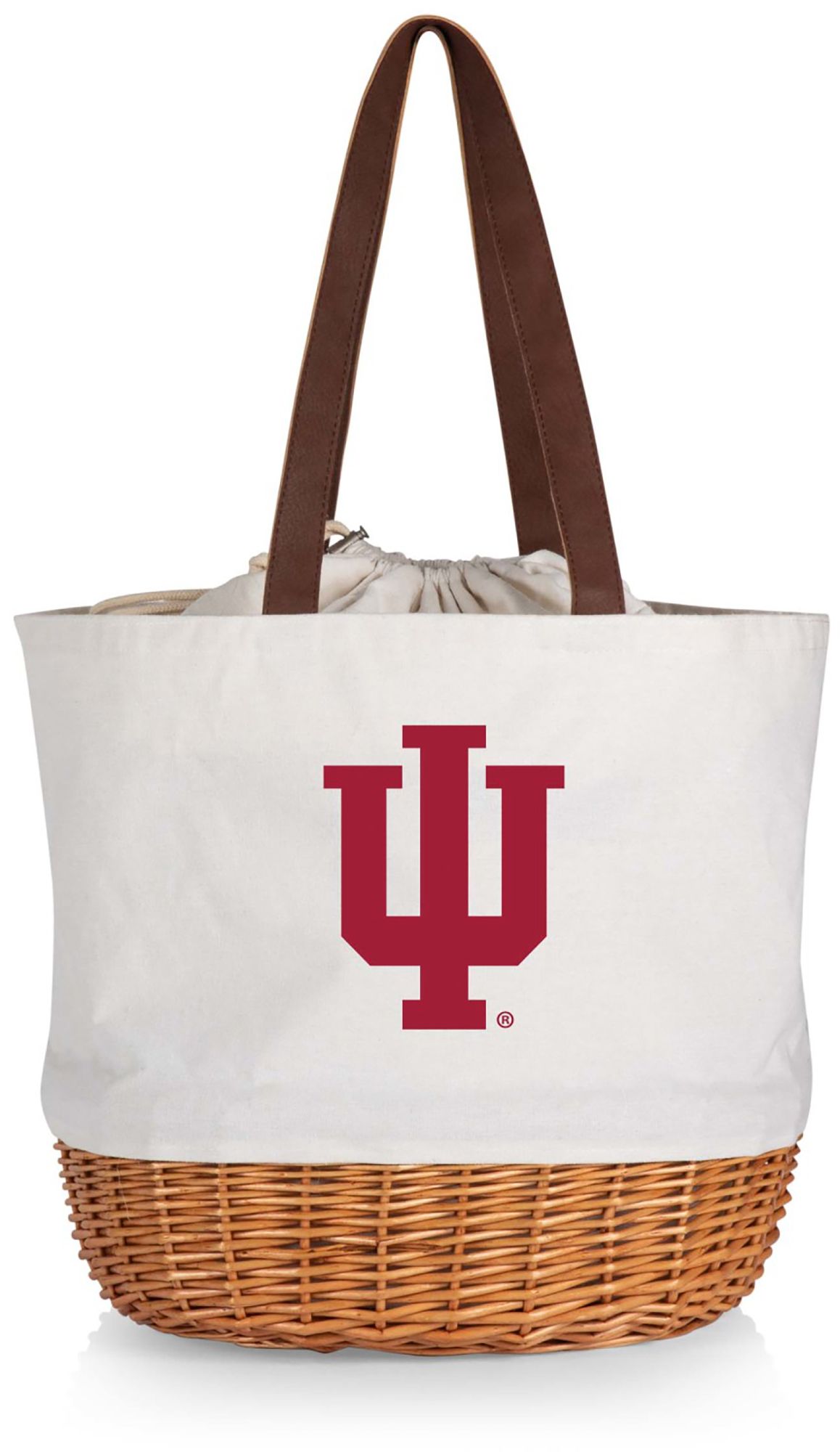 Picnic Time Indiana Hoosiers Canvas and Willow Basket Bag product image