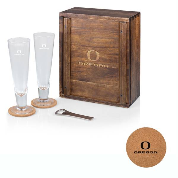 Picnic Time Oregon Ducks Pilsner Beer Glass Box Set product image