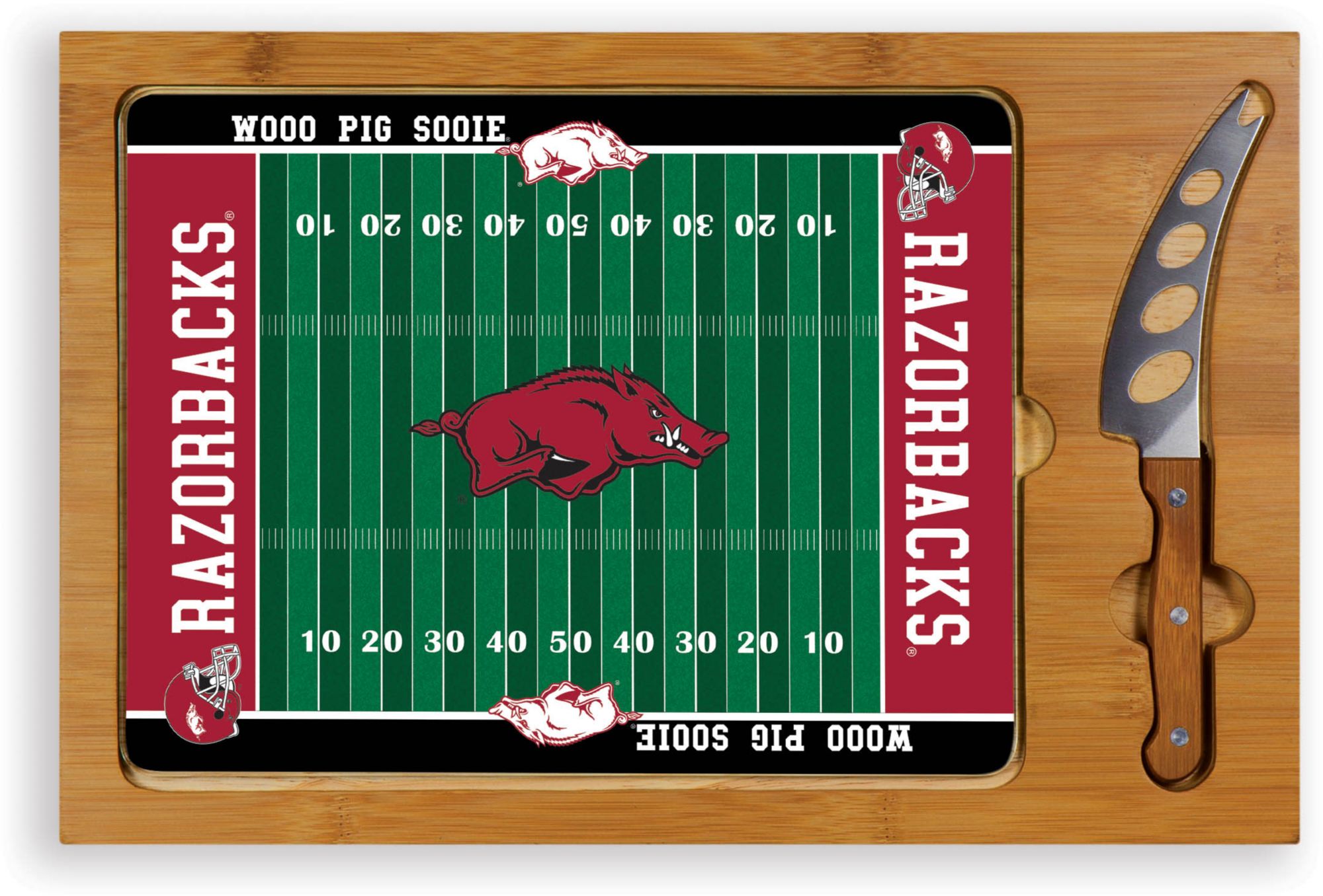 Picnic Time Arkansas Razorbacks Glass Top Cutting Board Set product image