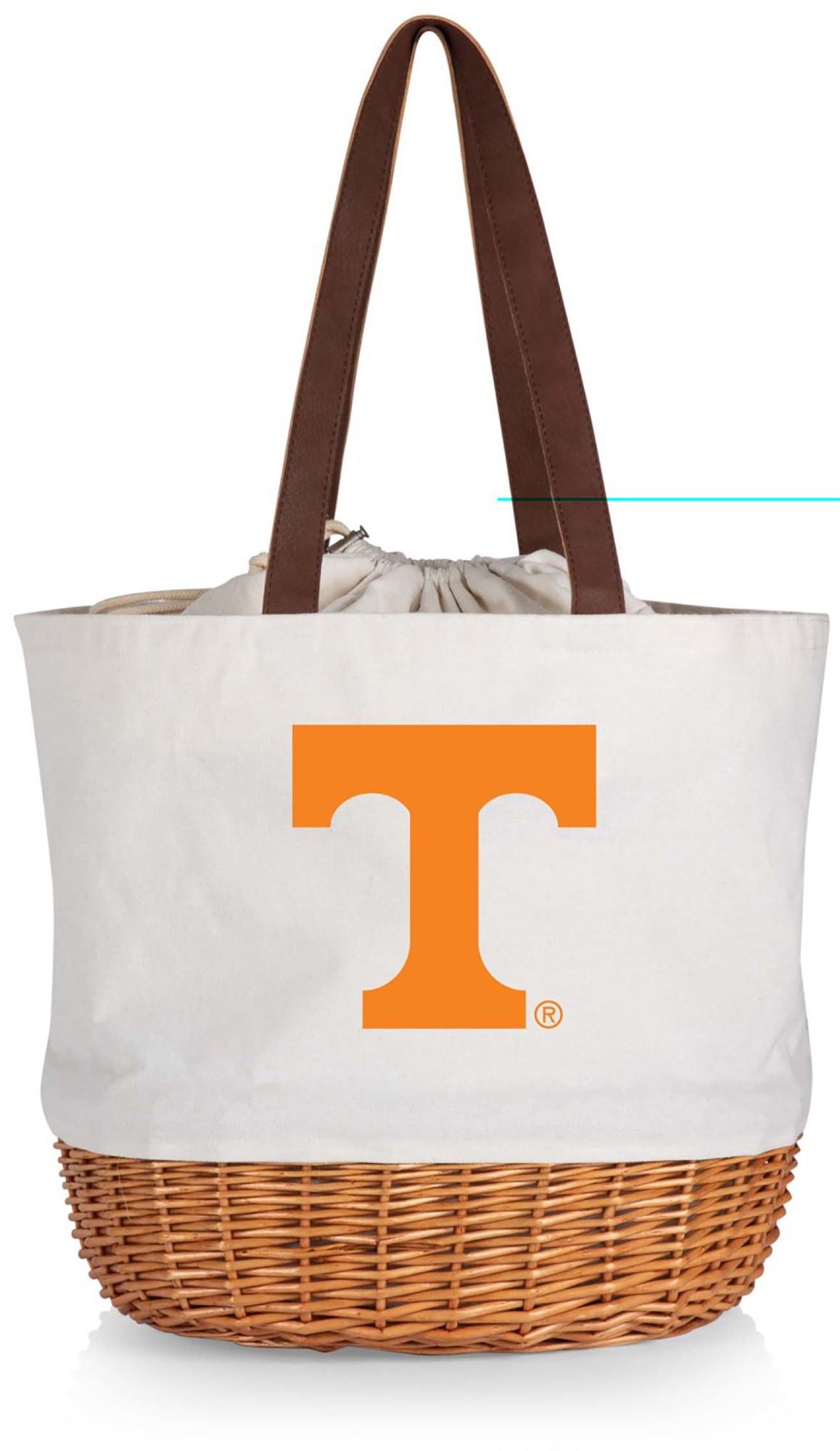 Picnic Time Tennessee Volunteers Canvas and Willow Basket Bag product image