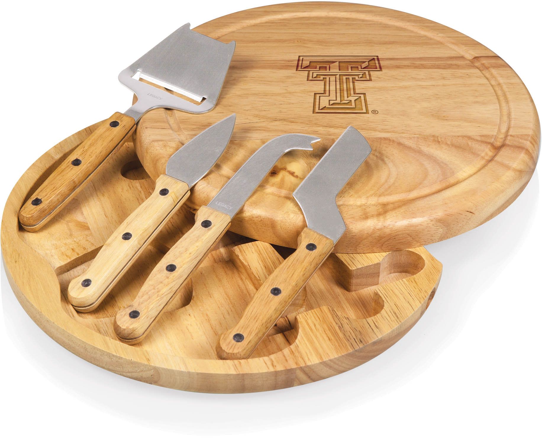 Picnic Time Texas Tech Red Raiders Circo Cutting Board & Tool Set product image