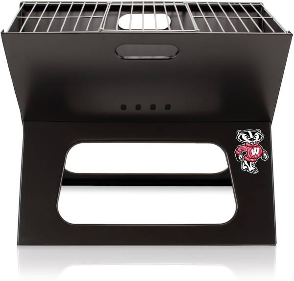 Picnic Time Wisconsin Badgers Folding Charcoal Barbeque Grill