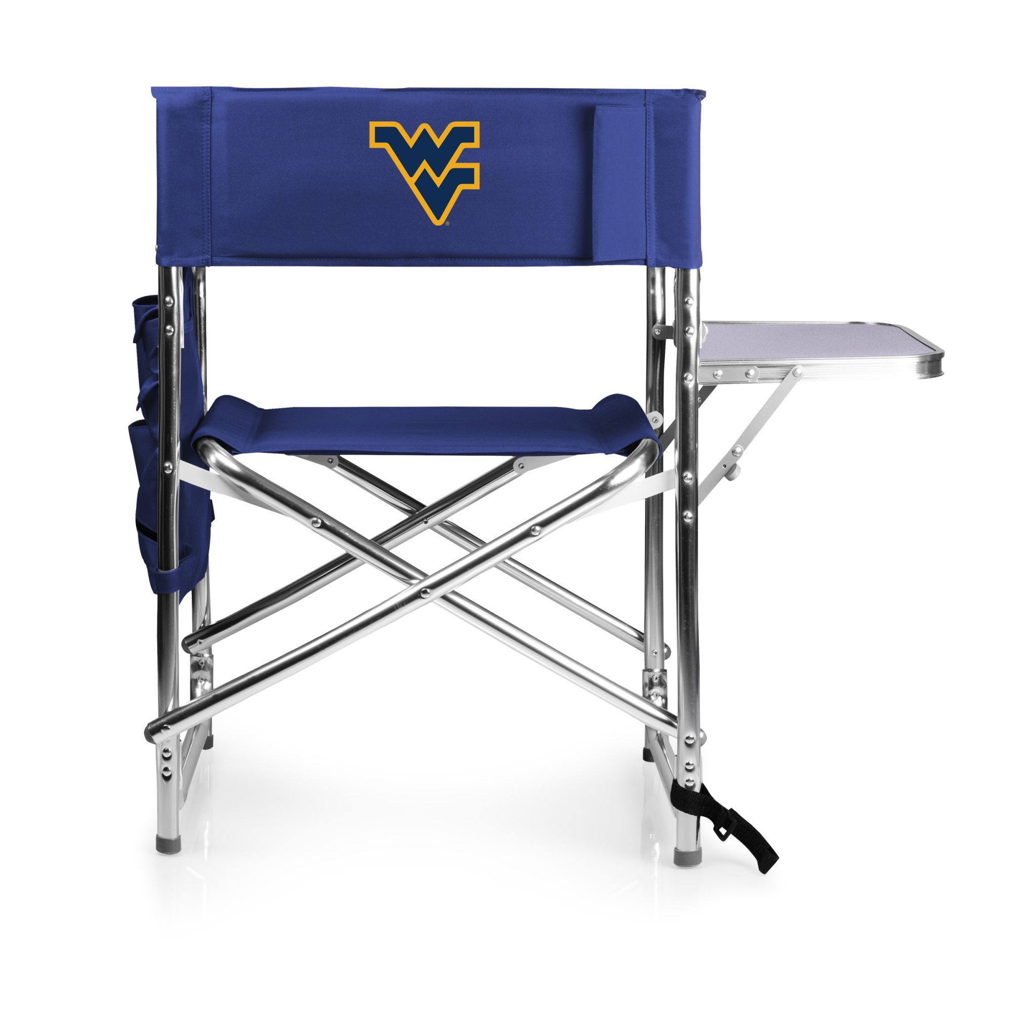 Picnic Time West Virginia Mountaineers Sports Chair with Side Table product image
