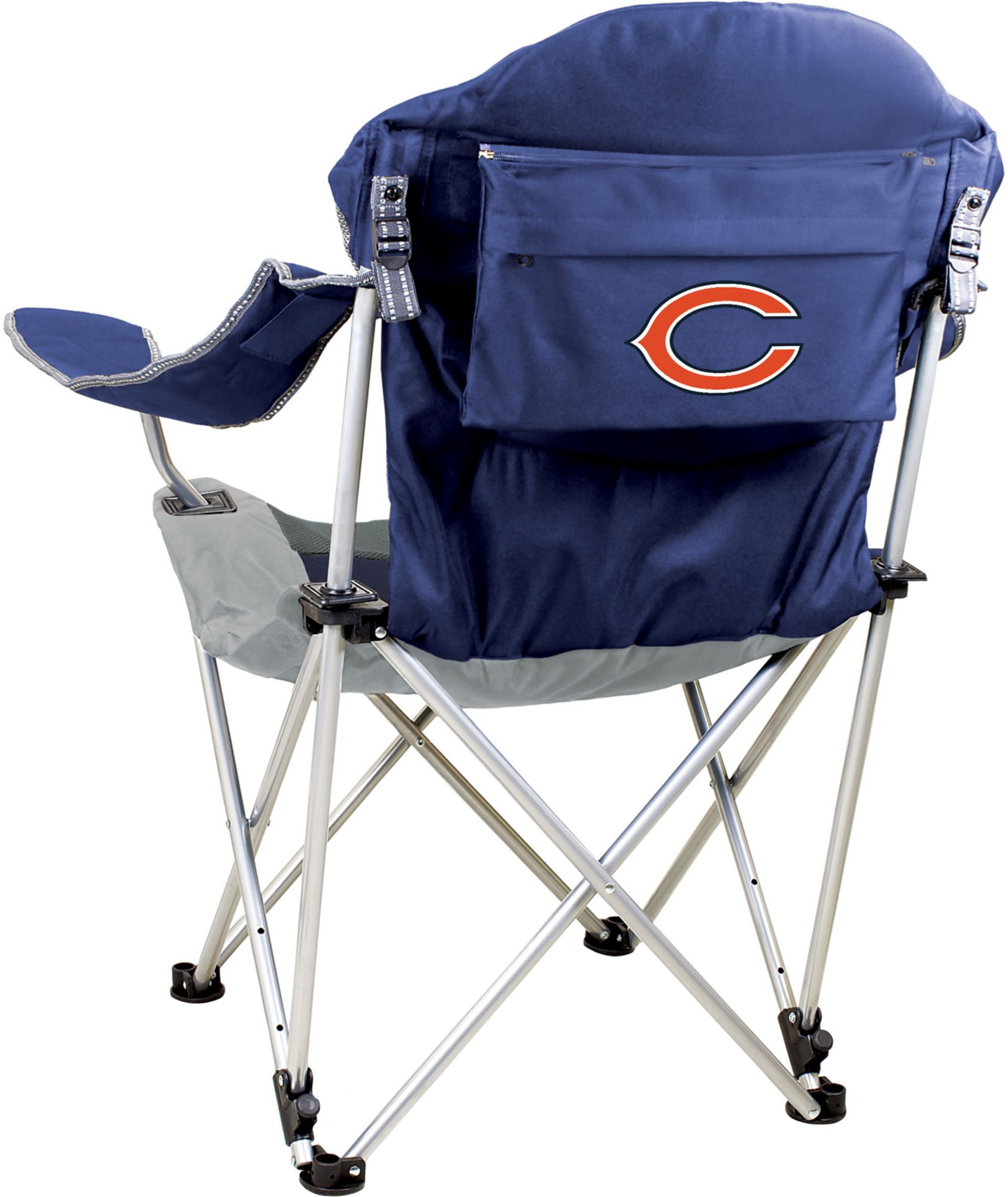 Picnic Time Chicago Bears Navy Recline Chair product image