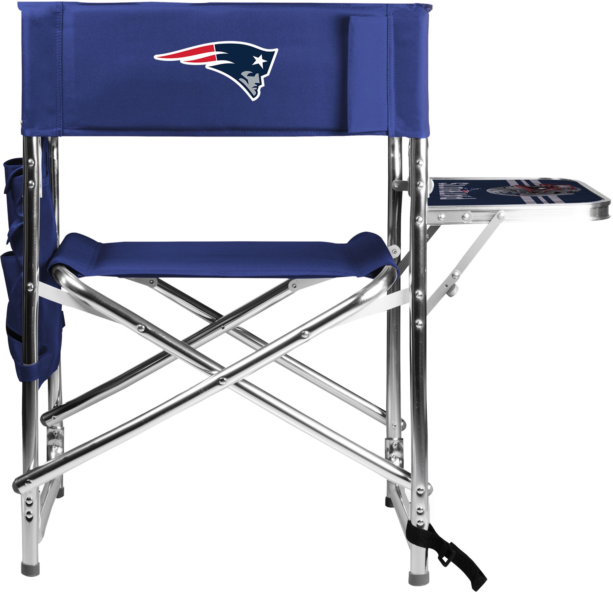 Picnic Time New England Patriots Blue Chair with Table product image