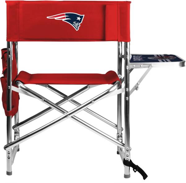 Picnic Time New England Patriots Red Chair with Table