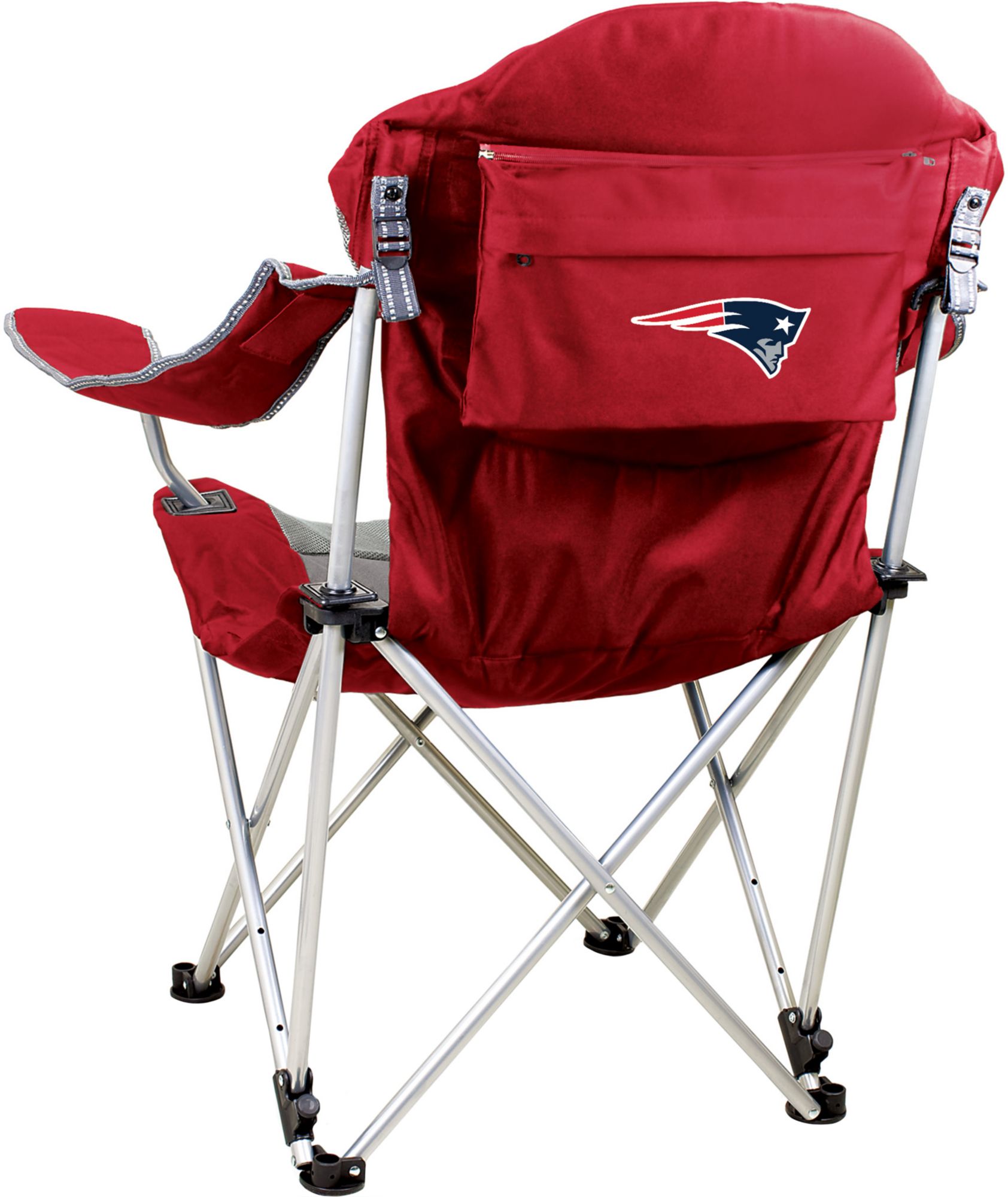 Picnic Time New England Patriots Red Recline Chair product image