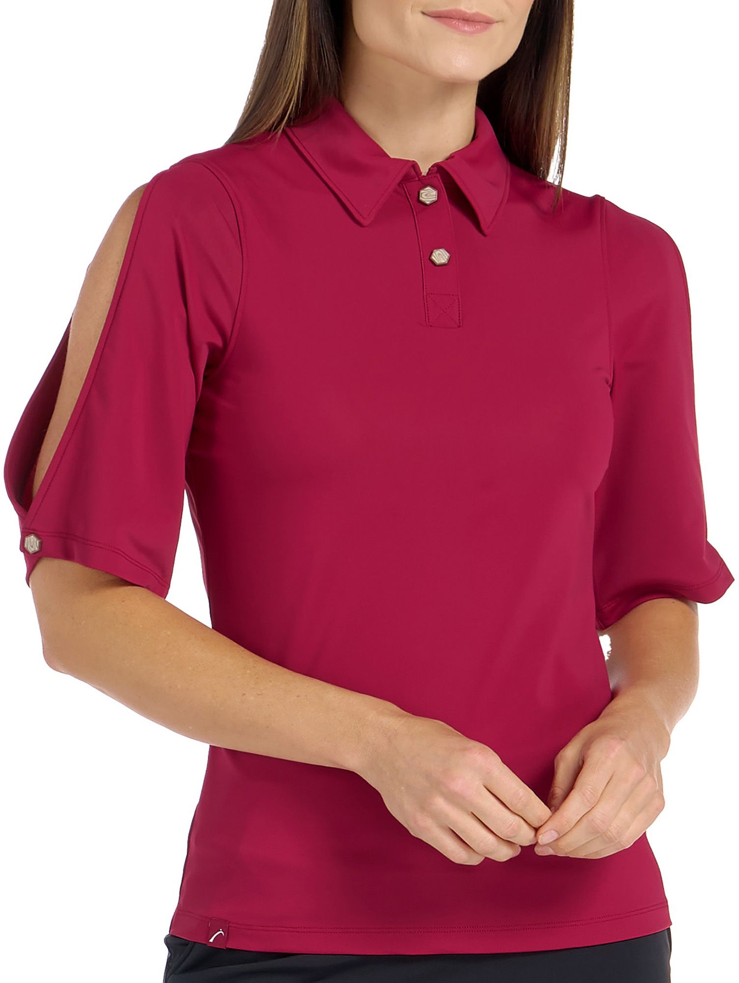 SwingDish Women's Short Sleeve Everleigh Golf Polo